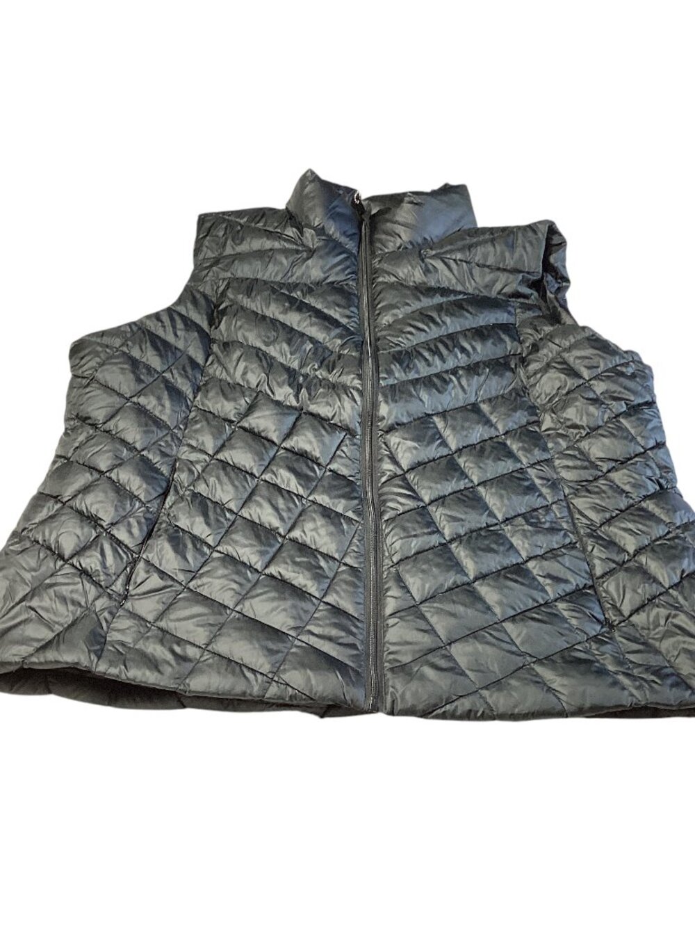 Big Chill Women’s Chevron Quilted Puffer Vest, Full-Zip, Size 3X